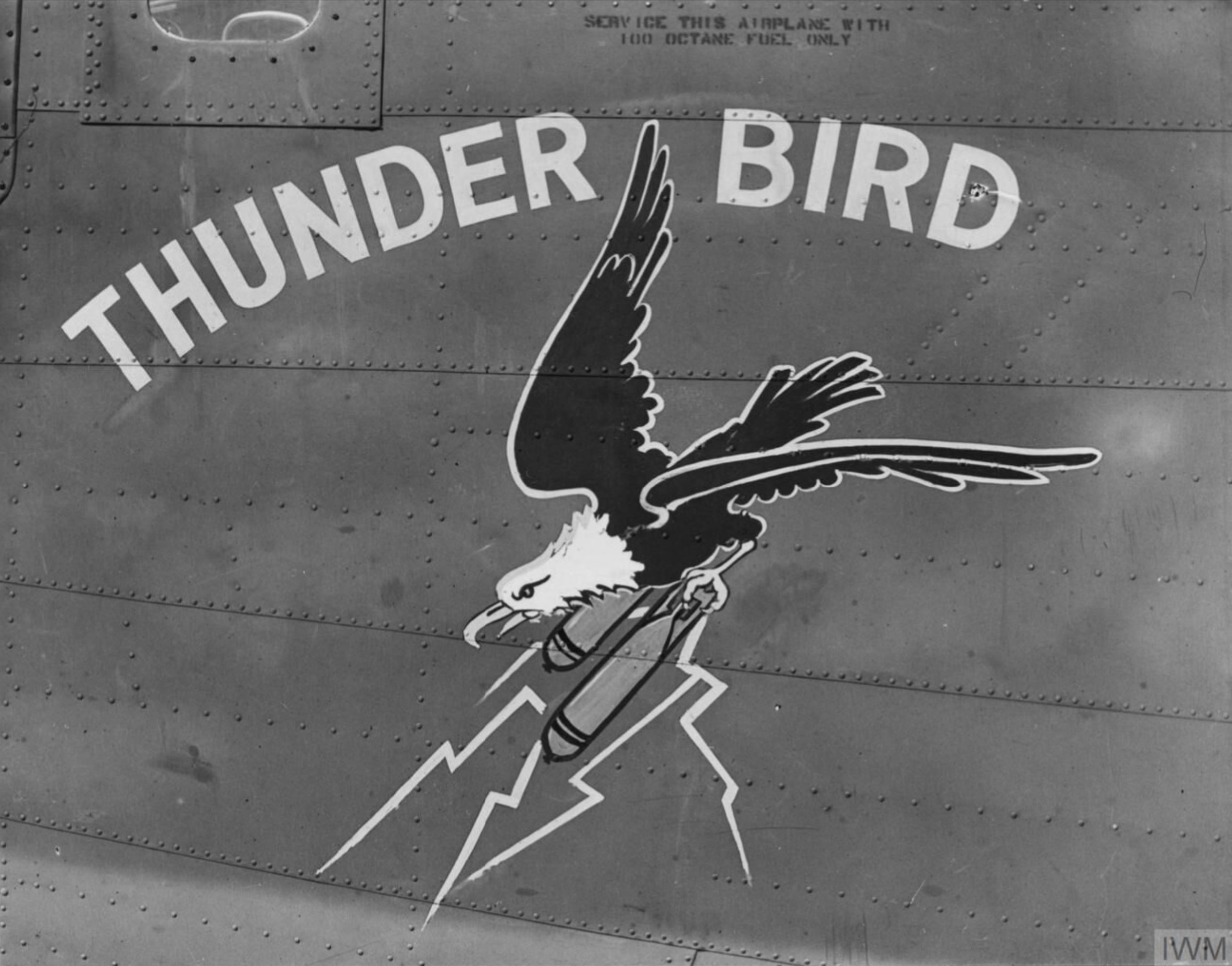 41-23686 B-24D Liberator 8AF 93BG329BS T Miss Stardust aka Thunder Bird nose art left side FRE3782