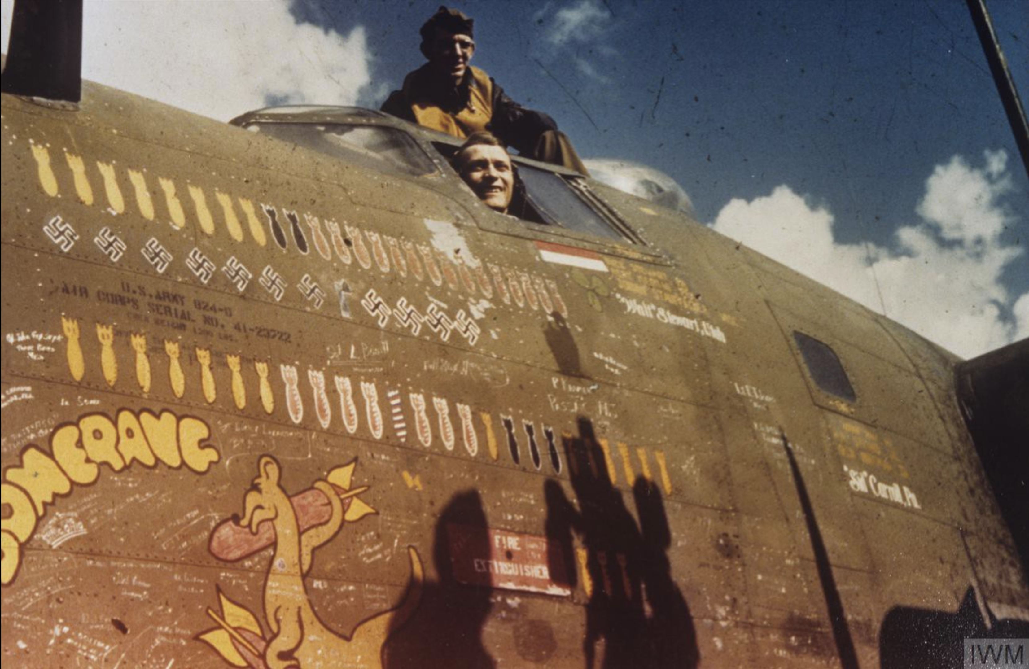 41-23722 B-24D Liberator 8AF 93BG328BS GOC Bomerang first 8AF Liberator to complete 50 missions FRE5803