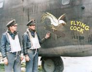 Asisbiz 41-23724 B-24D Liberator 8AF 93BG409BS YMx Flying Cock with pilot LL Brown 01