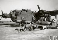 Asisbiz 41-23737 B-24D Liberator 8AF 93BG328BS GOH Eager Beaver nose art left side England 01