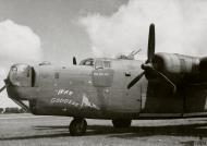 Asisbiz 42-109816 B-24J Liberator 8AF 93BG409BS YMN War Goddess nose art left side interned Sweden 21st Jun 1944 FRE3764