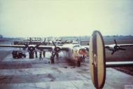 Asisbiz Consolidated B-24 Liberators 8AF 93rd Bomb Group lined up on hardstanding 20th May 1945 FRE5809