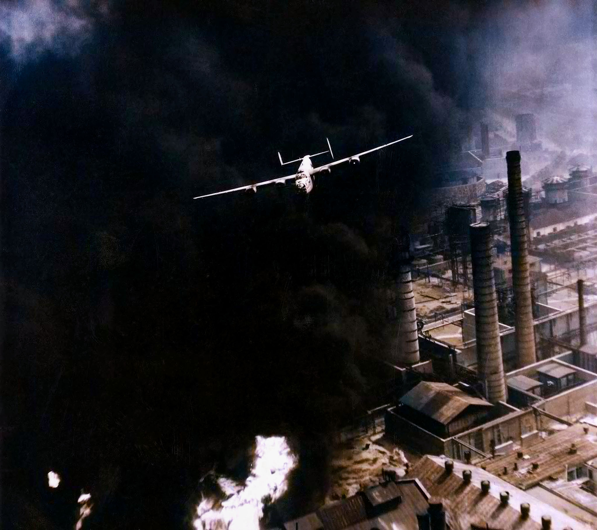 42-40402 B-24D Liberator 9AF 98BG345BS W The Sandman over Ploesti 1st Aug 1943 01