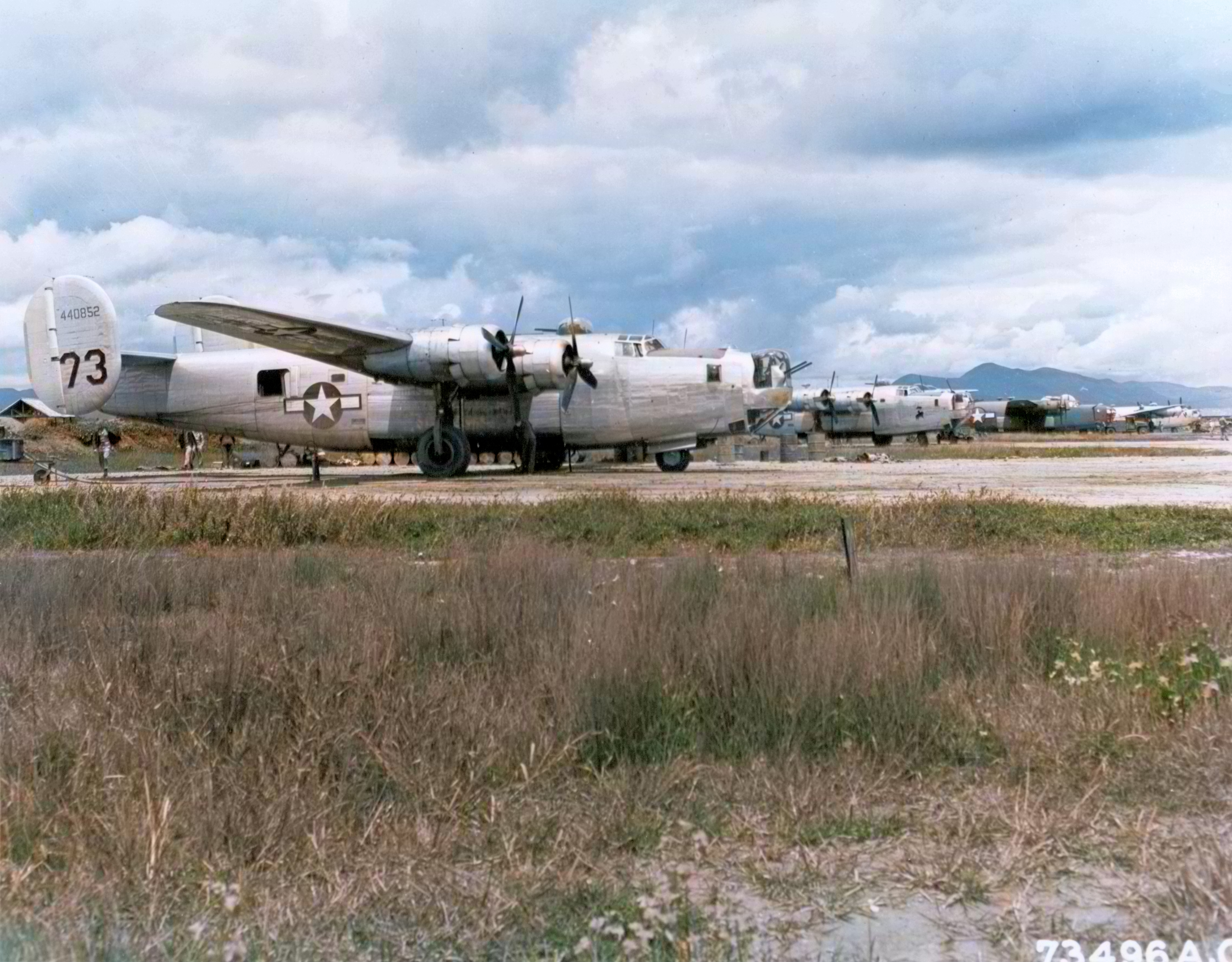 44-40852 B-24J Tanker 10AF 7BG436BS 73 transporting fuel from India to Kunming China 6th Sep 1944 NA385