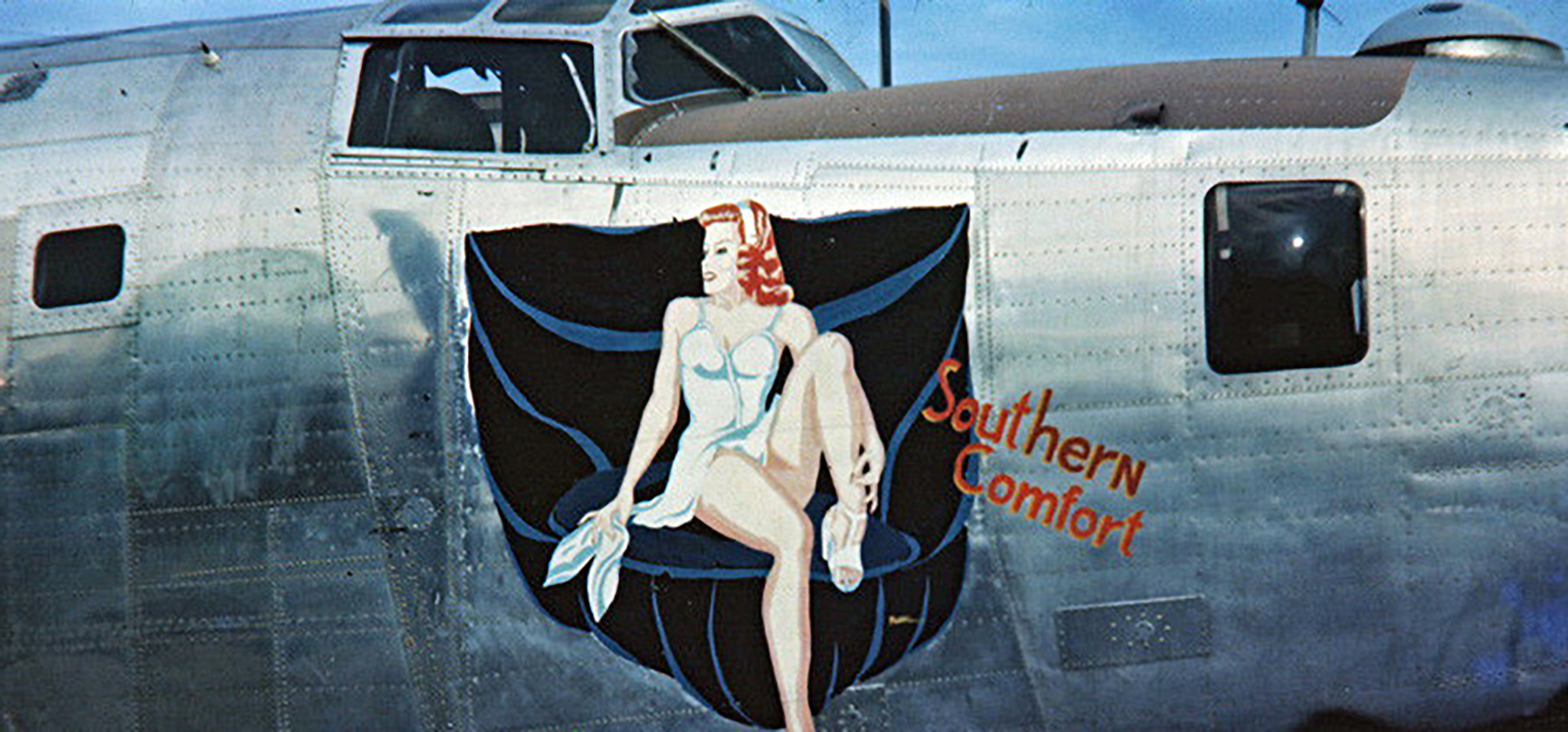 44-4xxxx B-24 Liberator 10AF 7BG Southern Comfort nose art right side CBI 02