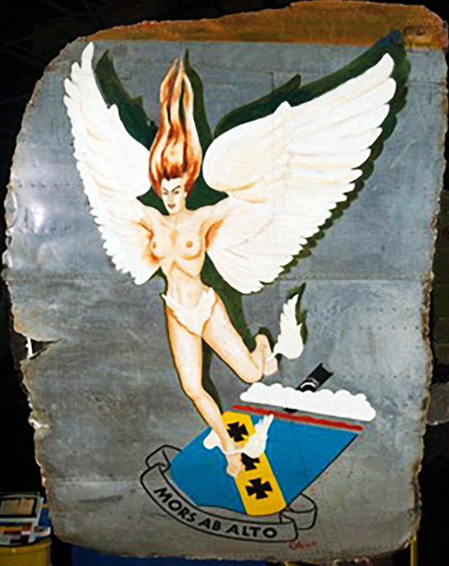 44-4xxxx B-24J Liberator 10AF 7BG493BS Mors Ab Alto nose art right side CBI 01