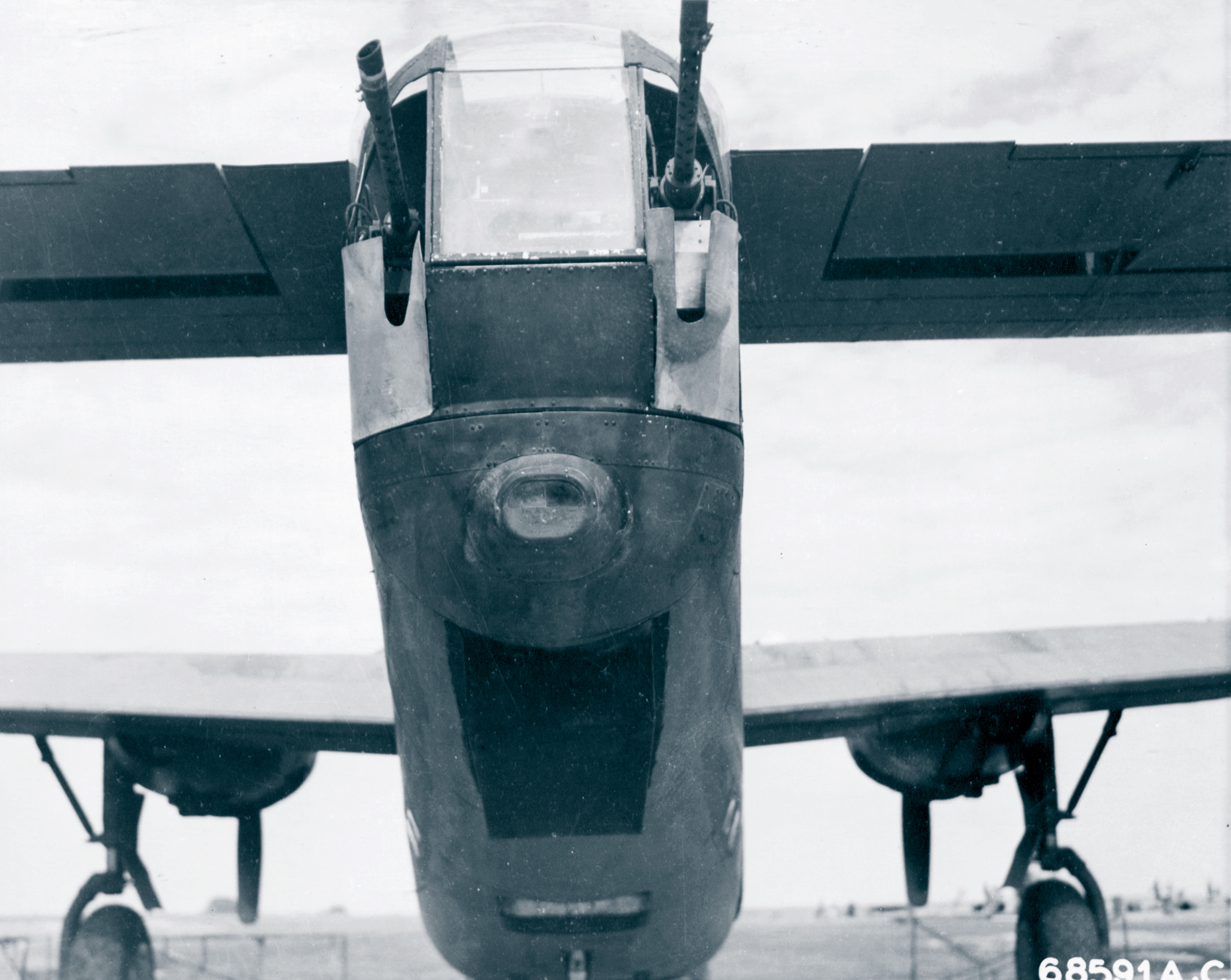 B 24 Liberator 10AF 7BG equipped with Bathtubs to collect shell casings for salvaged India Arp 1944 NA291