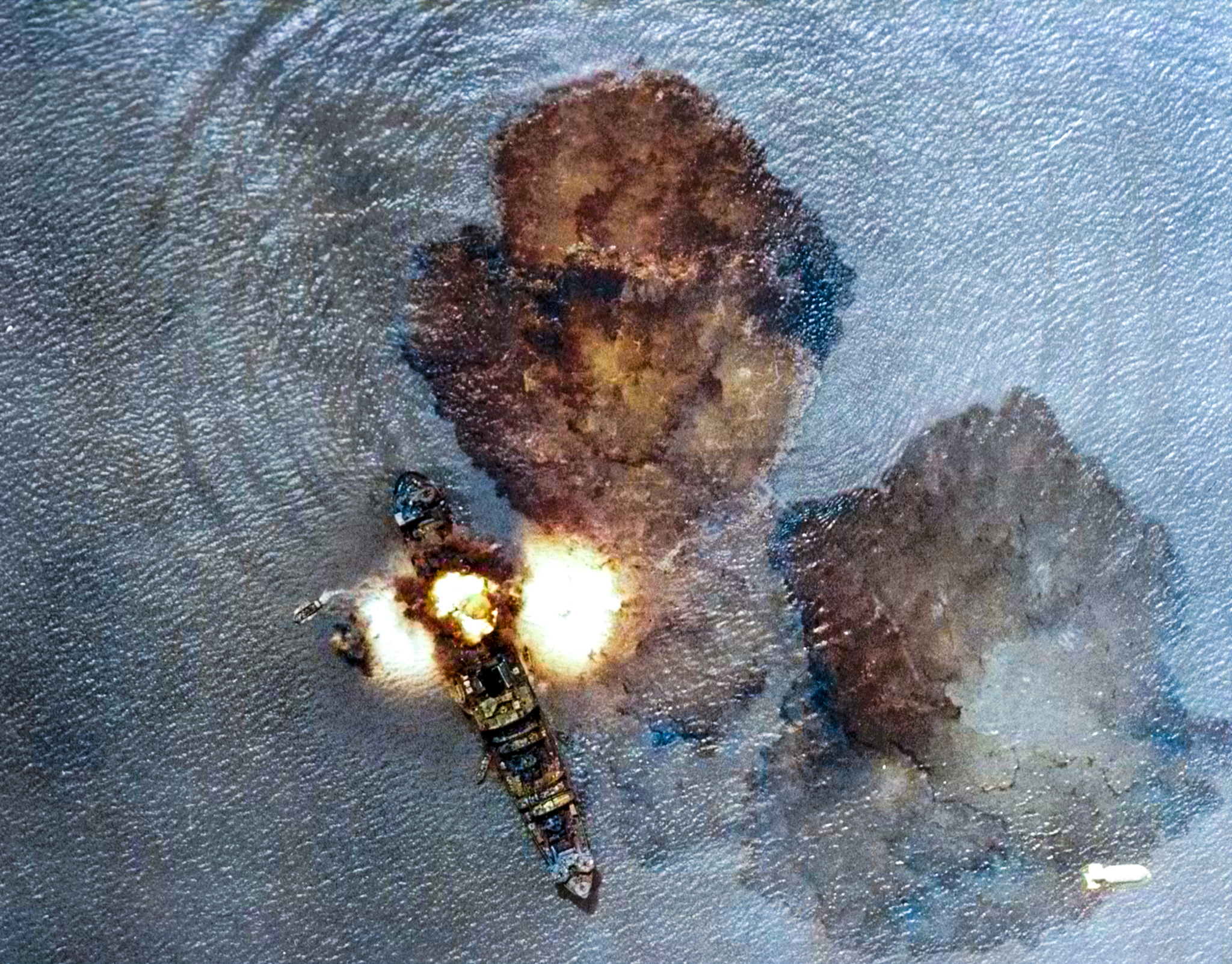 Target 10AF B-24's sink IJN 8,702GT Asakasan Maru merchant vessel nr Rangoon 27th Feb 1943 NA751