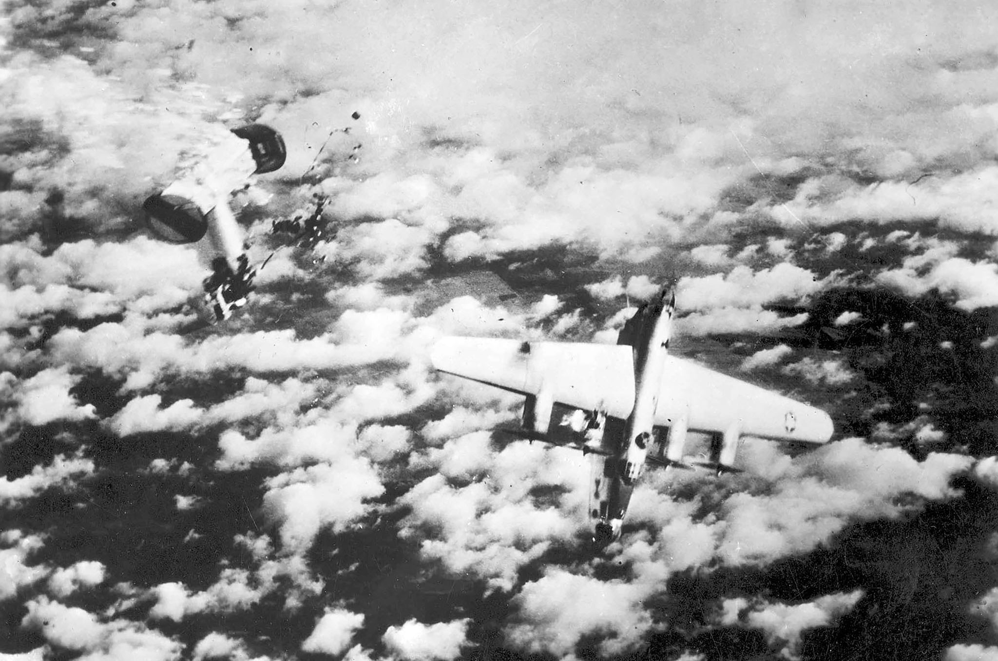 44-50838 B-24M Liberator of the 448th Bombardment Group downed by a Messerschmitt Me 262 jet fighter 01