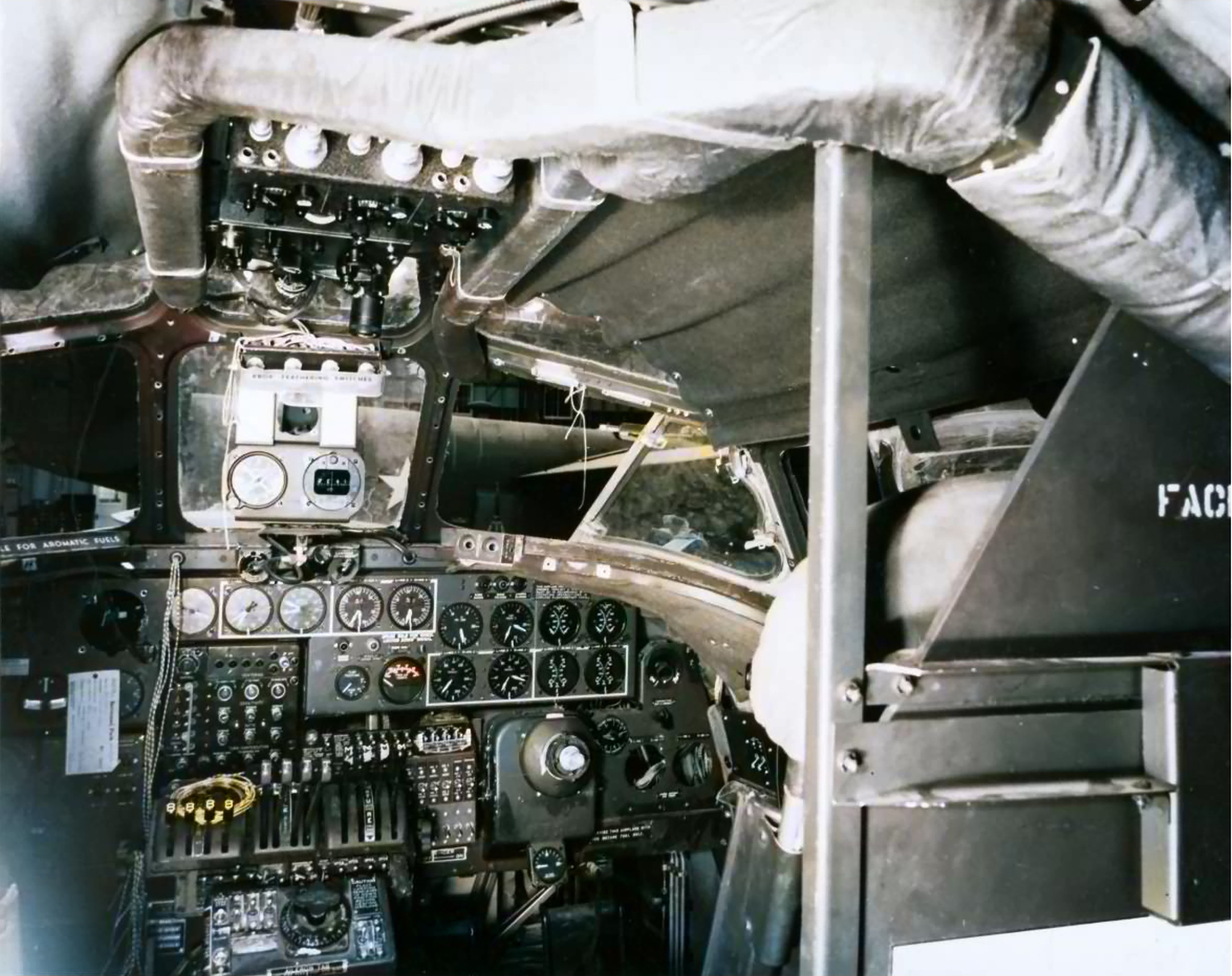 Consolidated B-24 Liberator cockpit view 01