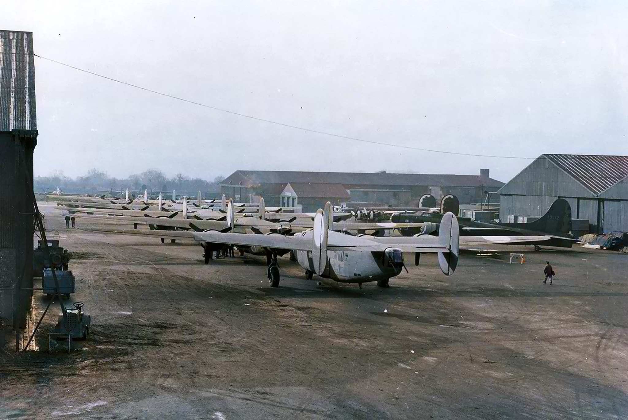 Factory fresh Liberators arrive at the 8th Air Force depot on 10th March 1944 01