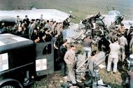 Asisbiz 8th Air Force personnel gather around a B-24 Liberator crash site in England 1944 01