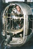 Asisbiz Consolidated B-24 Liberator hydraulic operated A6 gun turret with ammunition capacity 825 rounds per gun 01