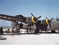 Asisbiz WWII color photo of USAAF 41-29071 Consolidated B-24E Liberator Sioux City Field IA 1943