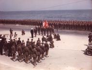 Asisbiz American USAAF Major General Nathan Twining during an awards ceremony in Italy NA286