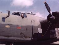 Asisbiz Aircrew USAAF Lt HB Stone in the cockpit of a Consolidated B-24 Liberator in Panama NA132