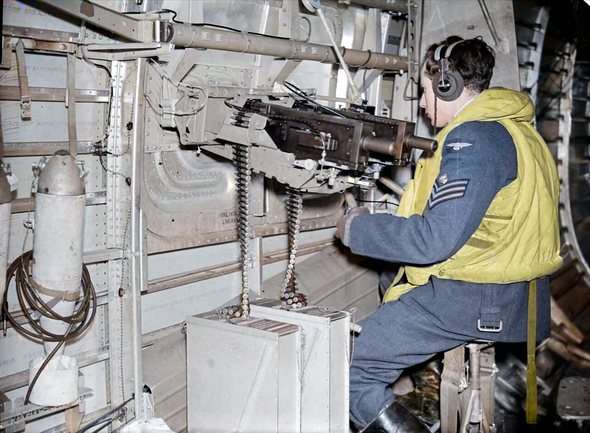 FMS Liberator GRIIIA RAF 224Sqn waist gunner FtSgt Ronald Johnson based at Beaulieu Hampshire escorting a North African convoy 01