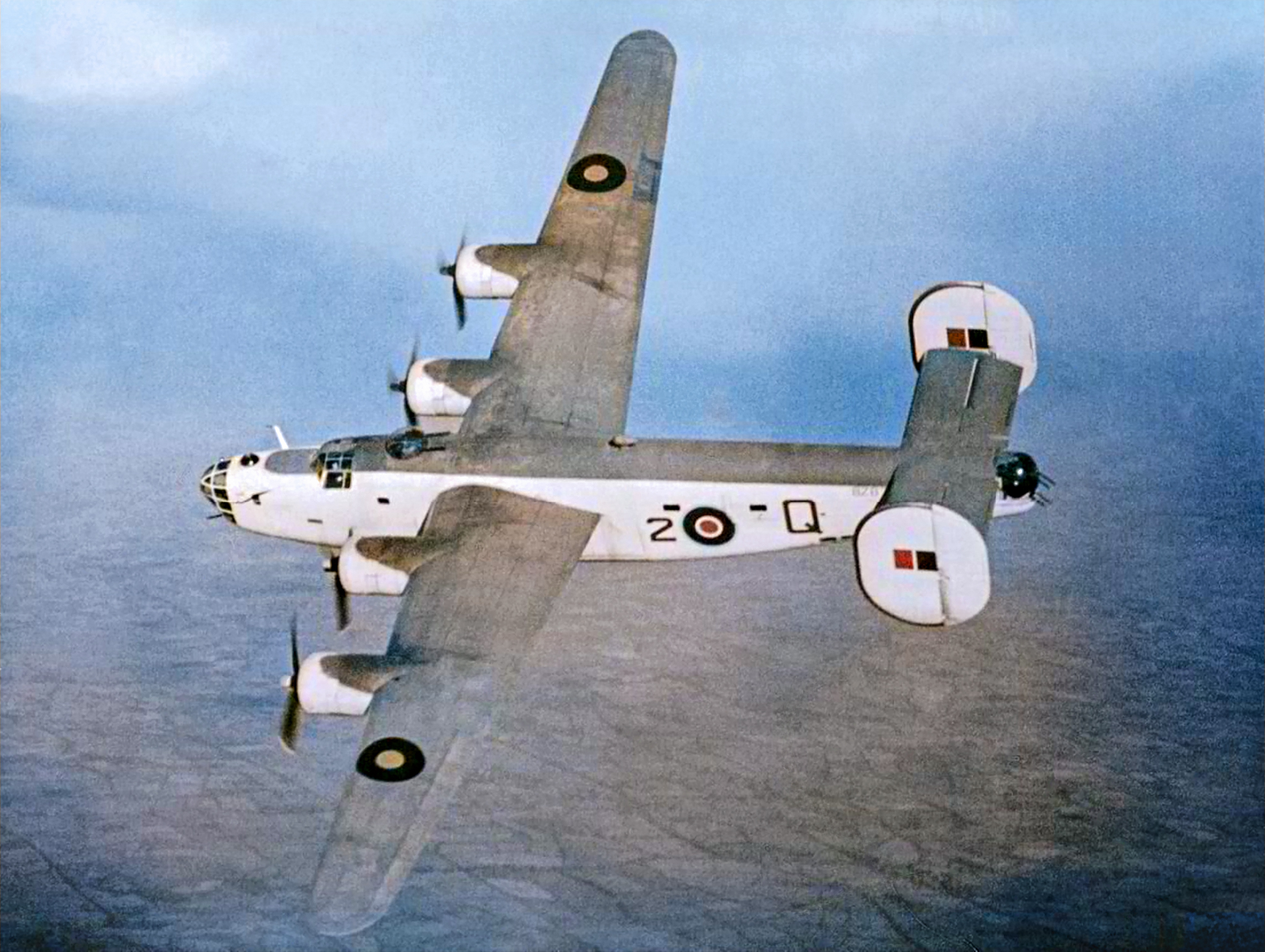 FMS Liberator GRV RAF 86Sqn 2Q BZ877 based at Ballykelly County Londonderry Northern Ireland in flight 1943 IWM CH11800