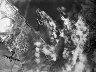 Asisbiz FMS B 24 Liberator BVI RAF 37Sqn KK320 V raid on ship yards at Monfalcone Italy 16th Mar 1945 IWM C5164