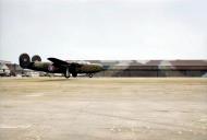 Asisbiz FMS Liberator CII of BOAC G AGEM previous RAF code AL528 landing at Prestwick Ayrshire after a flight across the North Atlantic IWM CH14375