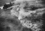 Asisbiz 5AF 345BG B 25's attacking Japanese Kaiko Maru 956GT Hourai Tanker 6th July 1945 05