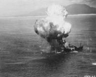 Asisbiz 5AF 345BG B 25's hit a Japanese petrol tanker off the Indo China (Vietnam) coast June 1945 01