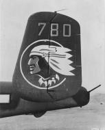 Asisbiz B 25 Mitchell 5AF 345BG 780 tail fin New Guinea 1944 NA1363