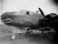 Asisbiz B 25 Mitchell V Fighter Command 38BG405BS Sunsetters Green Dragons nose art left side 01