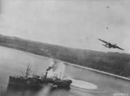 Asisbiz B 25 Mitchells 5AF 38BG attacking Japanese Nagato Maru 5900GT at Wewak 2nd Sep 1943 01