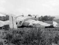 Asisbiz 43 4325 B 25J Mitchell 1ACG Burma Baby after a landing mishap at Broadway Field Burma NA271