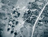 Asisbiz Target 10AF 12BG B 25 Mitchells bomb Apisakan airfield Mandalay area Burma Mar 1945 NA335