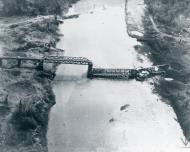 Asisbiz Target 10AF 1ACG under Col Philip Cochran's bomb the bridge at Meza Burma NA589