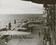 Asisbiz B 25B bombers parked on the flight deck of USS Hornet (CV 8) while en route to the raid's takeoff point NH53425