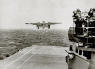 Asisbiz Doolittle Raid B 25 Mitchells taking off from USS Hornet 18th April 1942 80 G 41196e