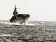 Asisbiz Doolittle Raid B 25 Mitchells taking off from USS Hornet in heavy seas 18th April 1942 020806b