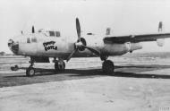 Asisbiz B 25 Mitchell Tommy Gayle nose art left side Oct 1944 FRE11808