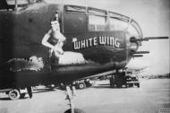 Asisbiz B 25 Mitchell White Wing nose art right side FRE11806