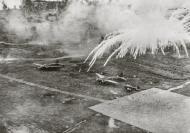 Asisbiz 5AF used 1000lb phosphorus bombs to destroy Japanese aircraft at Vunakanau Rabaul New Britain 27th Dec 1943 01