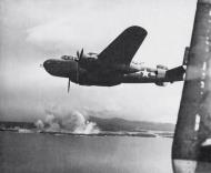 Asisbiz B 25 Mitchell raid on Cape Gloucester New Briatin during the landings 12th Jan 1944 01