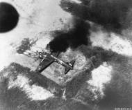 Asisbiz IJAAF Mitsubishi G4M Type 1 Attack Bomber Betty caught on the ground at Rabaul by B 25s New Guinea 29th Oct 1943 01