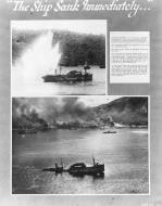 Asisbiz IJN Freighter 1,500 ton sinks rapidly after a skipbombing attack Rabaul New Briatin 01