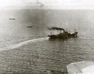 Asisbiz Japanese Taimei Maru troop transport 2,883GT hit by B 25 Mitchels during Battle of Bismarck Sea 27th Mar 1943 01