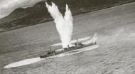 Asisbiz Raid on Cape Gloucester New Briatin score a direct hit on a Japanese Destroyer 28th Jul 1943 02