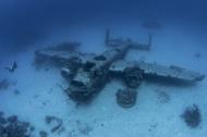 Asisbiz North American B 25 Mitchell the USNs way of preserving aircraft throw it overboard underwater wrecks 01