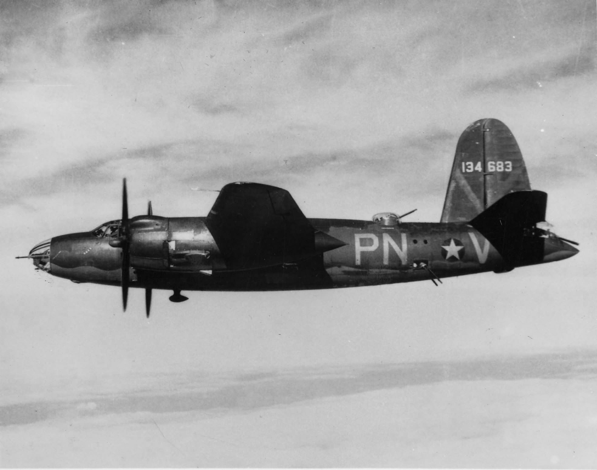41 34683 B 26C Marauder 9AF 322BG449BS PNV enroute to St Omer airfield France 9 Aug 1943 01