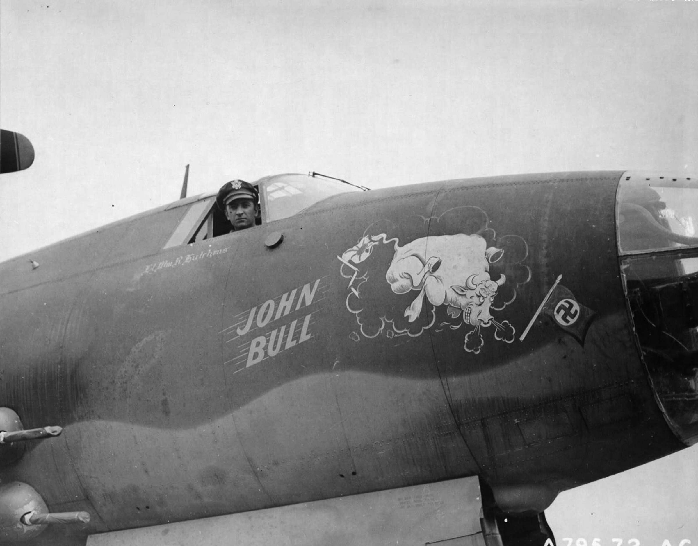 41 34730 B 26C Marauder 8AF 323BG456BS WTx John Bull co pilot 2Lt William R Hutchens England 24 Jul 1943 01