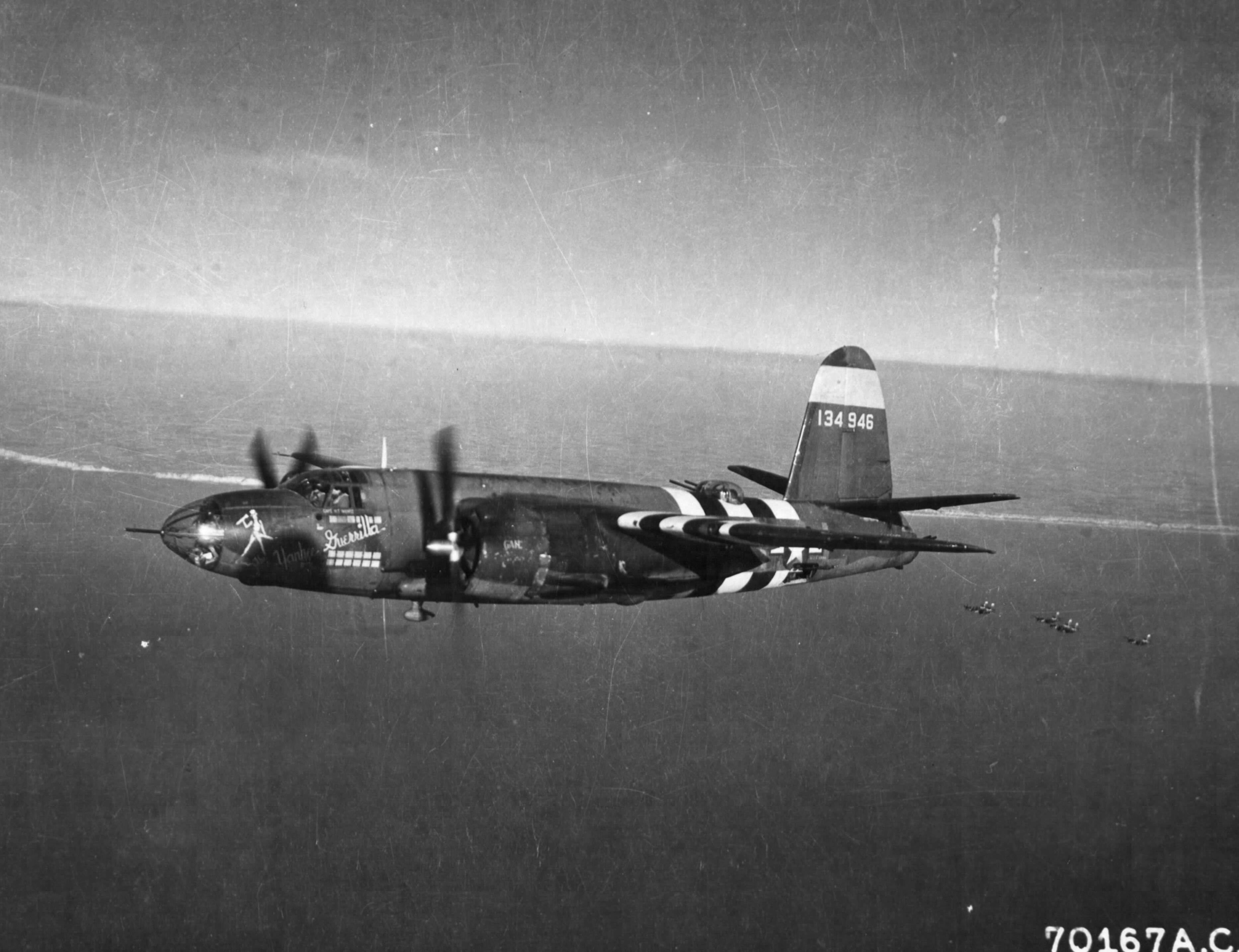 41 34946 B 26C Marauder 9AF 386BG553BS ANL Yankee Guerrilla over the English Channel 1944 02