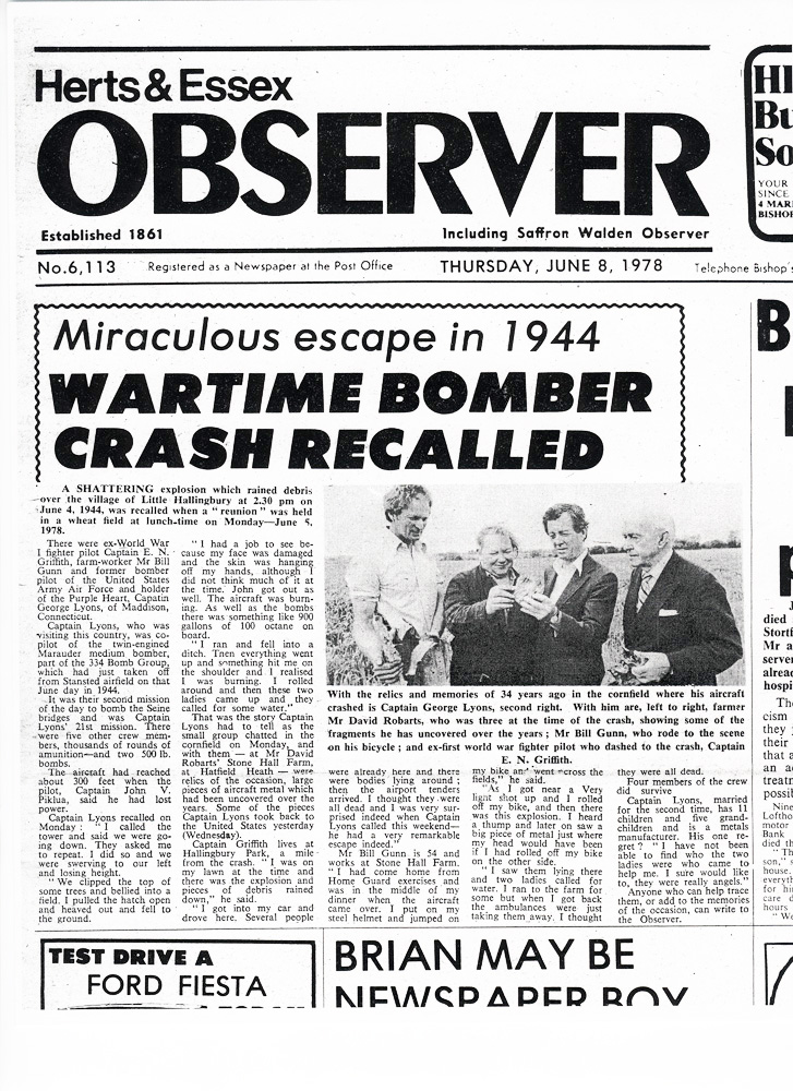 42 95814 B 26B Marauder Observer No 6113 June 8 1978 0A