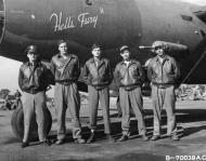 Asisbiz 41 31625 B 26B Marauder 9AF 386BG555BS YAR Hells Fury with crew Dunmow 20th Aug 1943 01