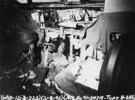 Asisbiz 41 34719 B 26C Marauder 8AF 323BG455BS YUA Miss Emily cockpit damage 2 Aug 1943 FRE4688